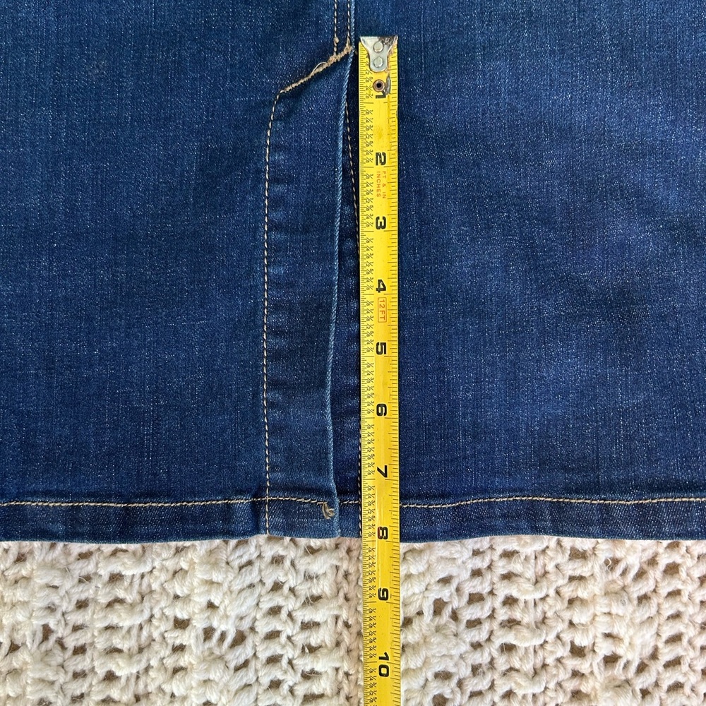 Fashion2Love | Dark Denim Midi Pencil Skirt | Size Medium - Picture 9 of 9